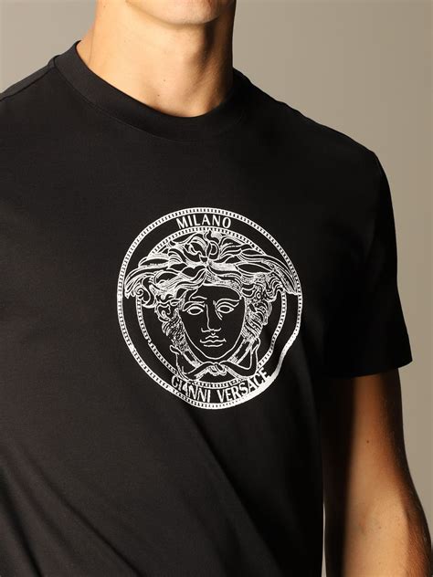 versace herren t-shirt schwarz schwarz medium|T.